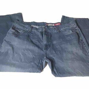 Izod Mens Relaxed Fit Blue Jeans 44x30 Cotton Blend Denim Casual Pants